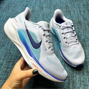 Nike Pegasus 41 Running Shoes in Ghost Grey Deep Night Blue Men's Size 8 Sneaker